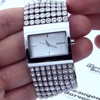 DKNY Damen-Armbanduhr Analog Quarz Edelstahl NY4661