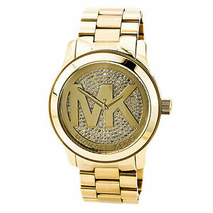 Michael Kors Damen-Armbanduhr XL Analog Quarz Edelstahl MK5706